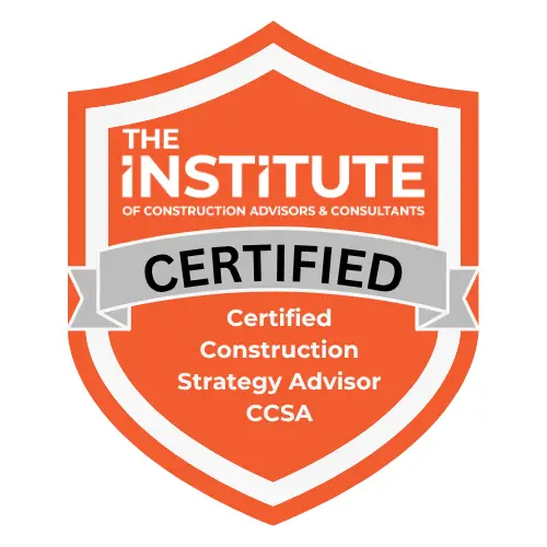 Certified Construction Strategy Adviser badge from The Institute.