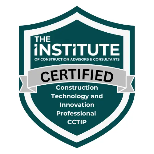 Certified badge for Construction Technology and Innovation Professional.